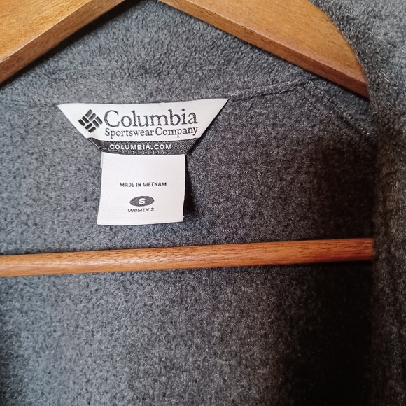 Columbia Grey Women's Fleece Embroidered "The Big Event" Jacket Size Small - Picture 6 of 11